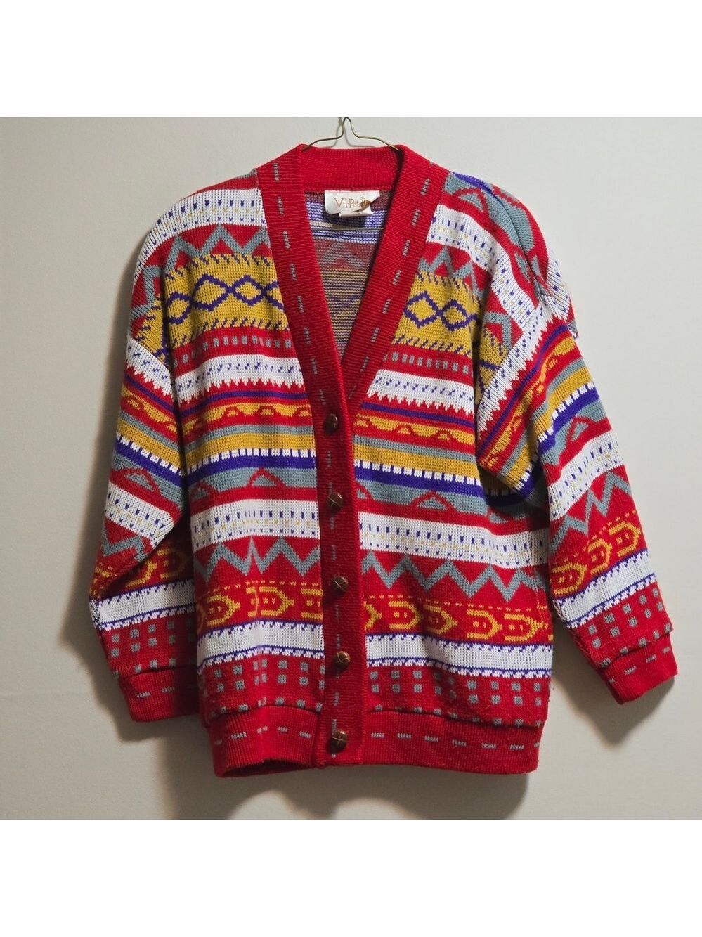 Multicolor Patterned Men's Sweater